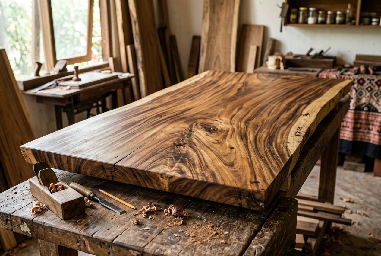 Meuble artisanal bois massif : authenticité et savoir-faire