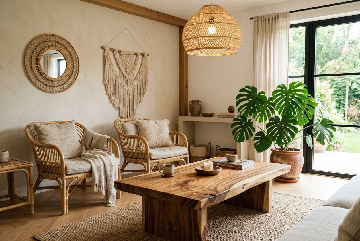 Style balinais décoration : créer un salon déco bali bohème chic